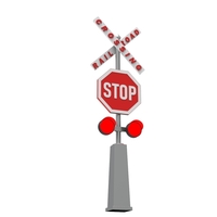 Rail road crossing stop sign - Thumbnail 17
