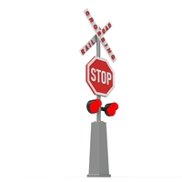 Rail road crossing stop sign - Thumbnail 18