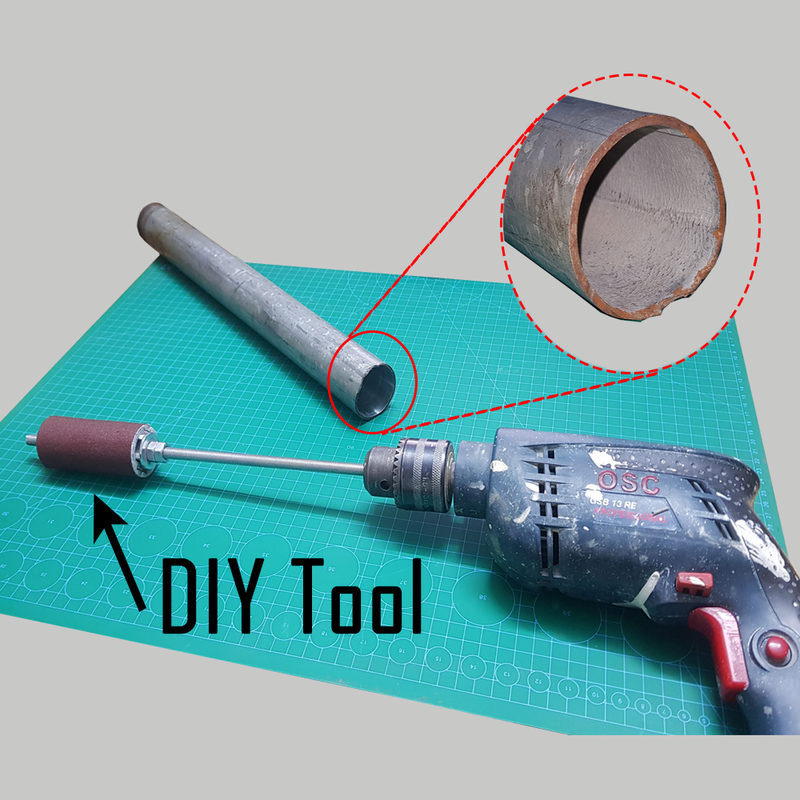 Tool For Sanding The Inside Of The Pipe