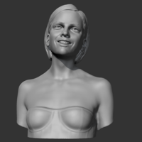 Emma Watson 3D print model - Thumbnail 2