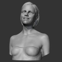 Emma Watson 3D print model - Thumbnail 3