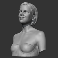 Emma Watson 3D print model - Thumbnail 4