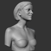 Emma Watson 3D print model - Thumbnail 8