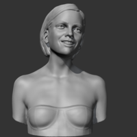 Emma Watson 3D print model - Thumbnail 10