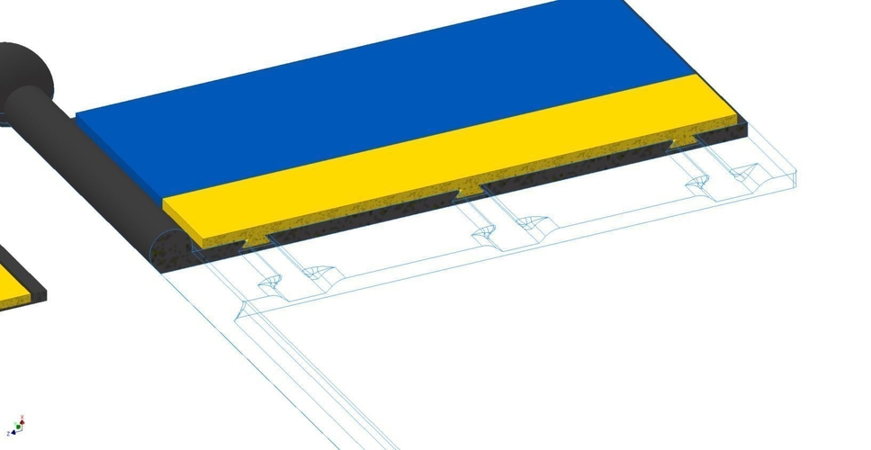 Ukraine Flag 3D Print 475519