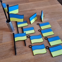 Small Ukraine Flag 3D Printing 475520