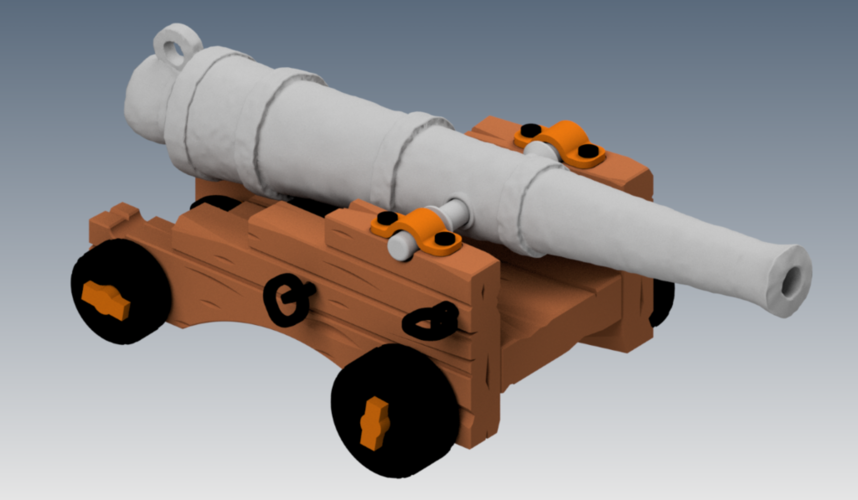 12 Pound Cannon 3D Print 475583