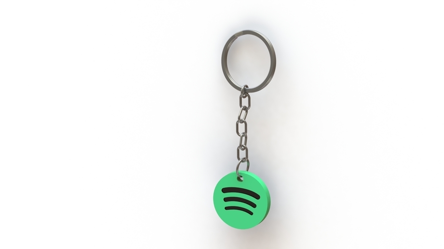 Spotify Keychain 3D Print 475719