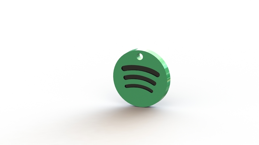 Spotify Keychain 3D Print 475720