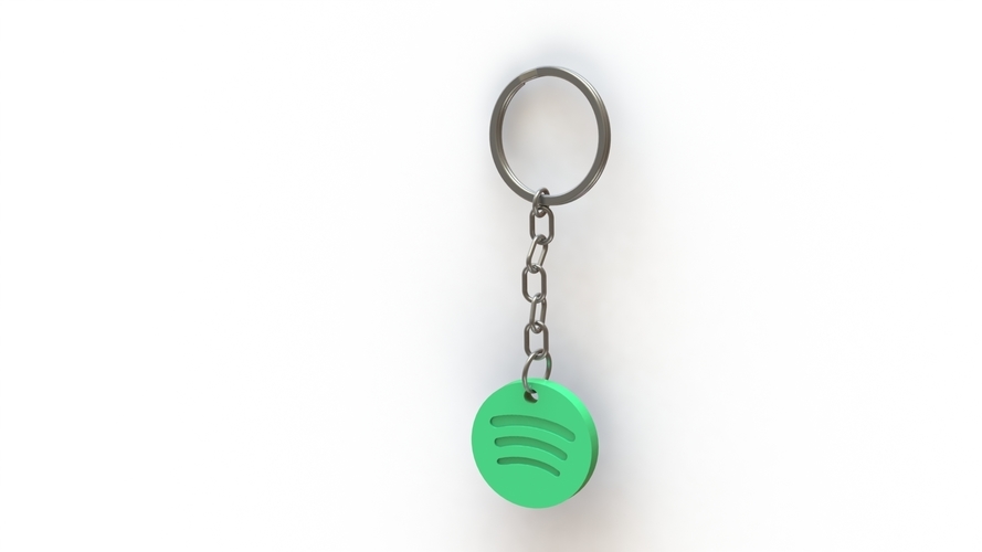 Spotify Keychain 3D Print 475721