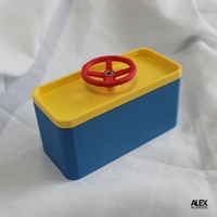 Small 3D Locking Hatch Door Storage Box Container 3D Printing 475816