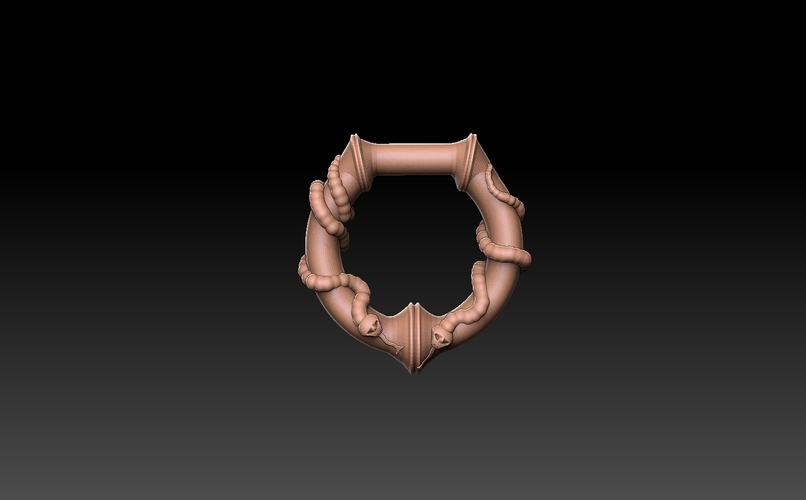 Gothic Door Knocker 3D Print 475860