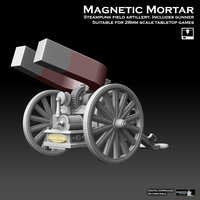 Small Steampunk Magnetic Mortar 3D Printing 475875