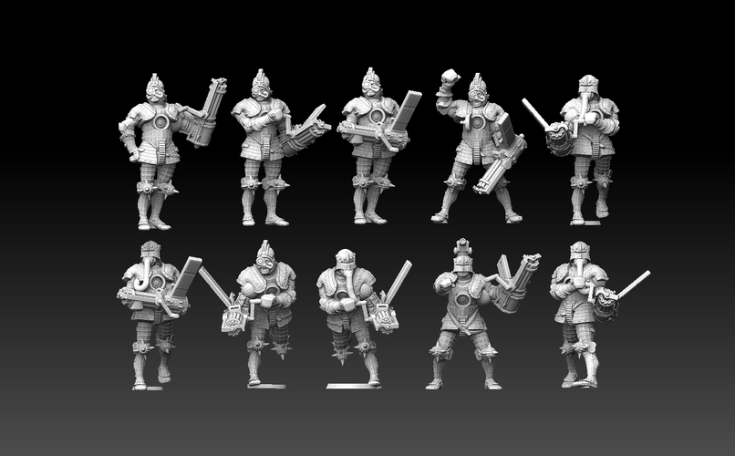 Steampunk Gunners 3D Print 475891
