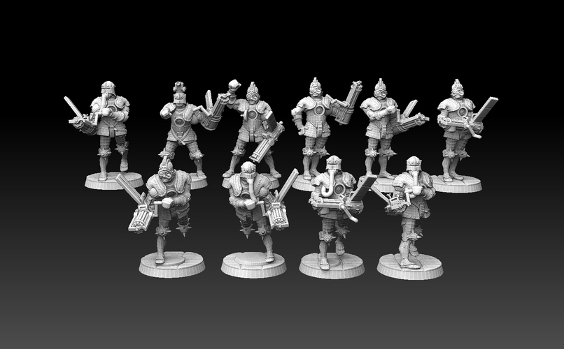 Steampunk Gunners 3D Print 475894