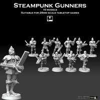 Small Steampunk Gunners 3D Printing 475895