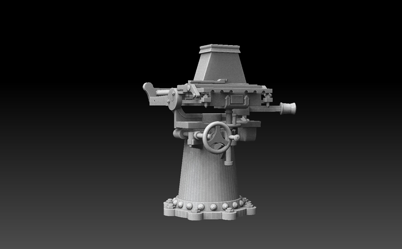 Nordenfelt Navy Gun 3D Print 475963