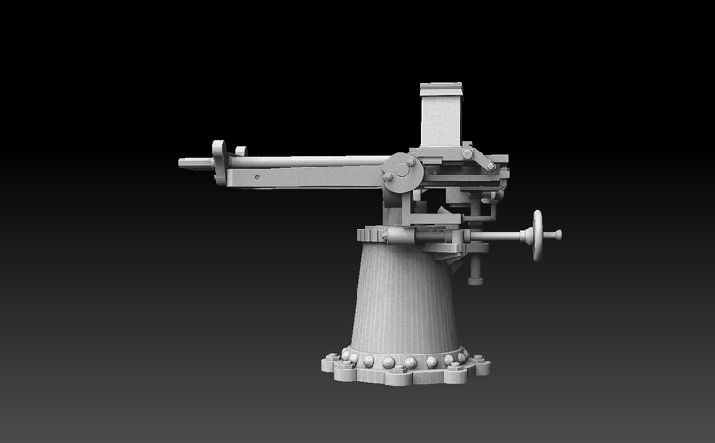 Nordenfelt Navy Gun 3D Print 475964