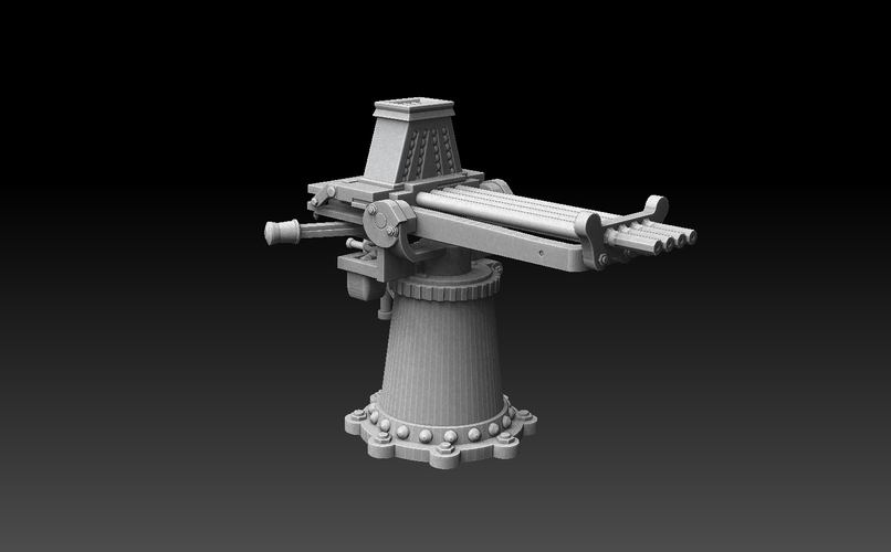 Nordenfelt Navy Gun 3D Print 475967