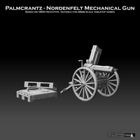 Small Palmcrantz - Nordenfelt Mechanical Machine Gun 3D Printing 475975
