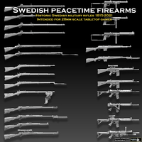 Small Swedish Peacetime Firearms 1815-2021 3D Printing 475976
