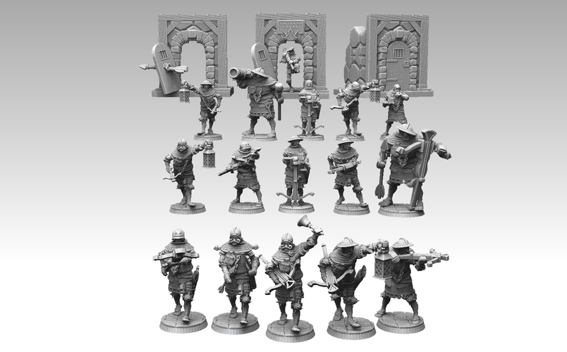 Night Watch Crossbowmen 3D Print 476040