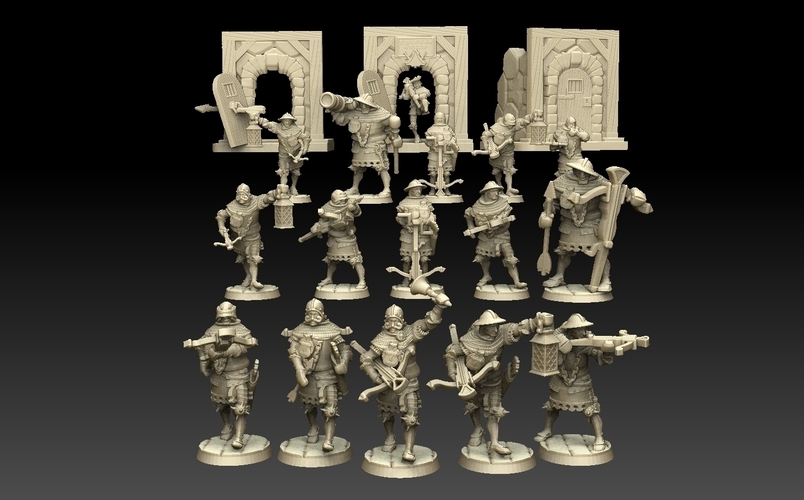 Night Watch Crossbowmen 3D Print 476042