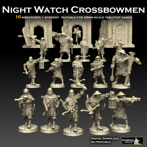Night Watch Crossbowmen 3D Print 476043