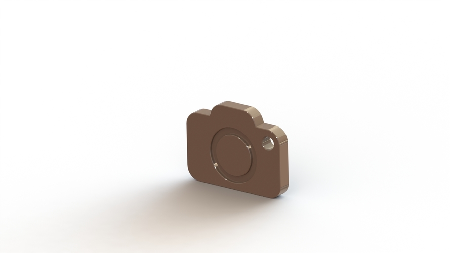 Camera icon Keychain 3D Print 476086