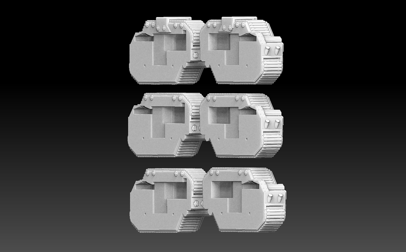 Rhomboid Tank Tracks 3D Print 476097