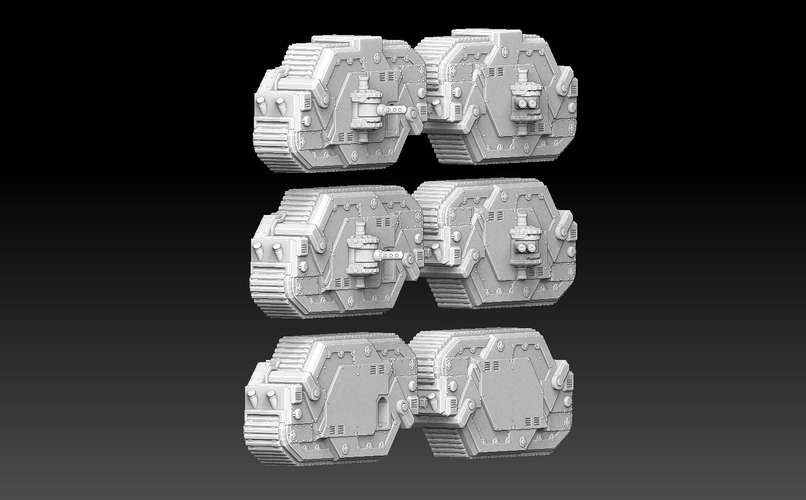 Rhomboid Tank Tracks 3D Print 476098