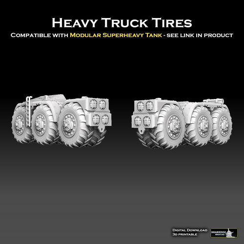 Heavy Truck Tires 3D Print 476106