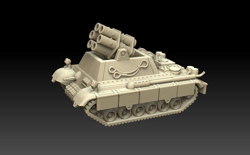 Self-Propelled Rocket Artillery Kit 3D Print 476132