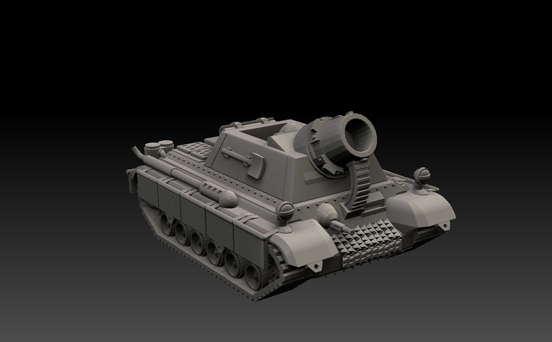 Self-Propelled Artillery 3D Print 476141
