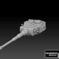 Small Tiger Tank Turret 3D Printing 476142