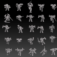 Small Astroknight Rocketmen Megapack 3D Printing 476184