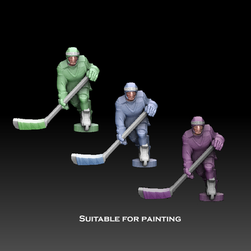 Table Hockey Player Team 3D Print 476200