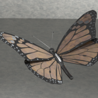 Small Monarch butterfly 3D Printing 476287