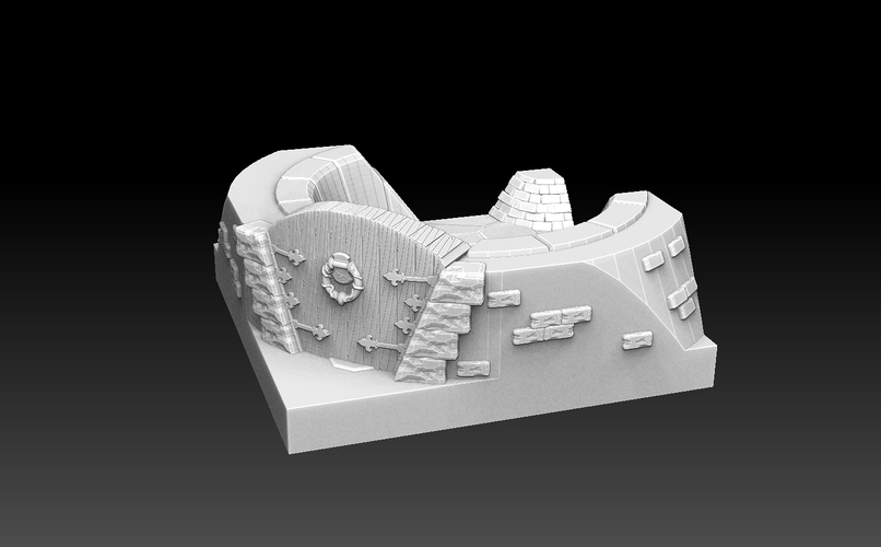 Drakborgen 3D Tiles Corner Tower Pack 3D Print 476329