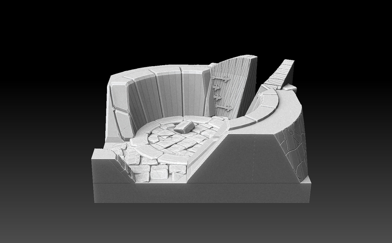 Drakborgen 3D Tiles Corner Tower Pack 3D Print 476331