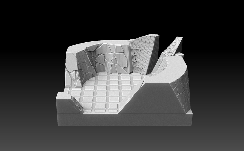 Drakborgen 3D Tiles Corner Tower Pack 3D Print 476332
