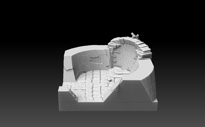 Drakborgen 3D Tiles Corner Tower Pack 3D Print 476333
