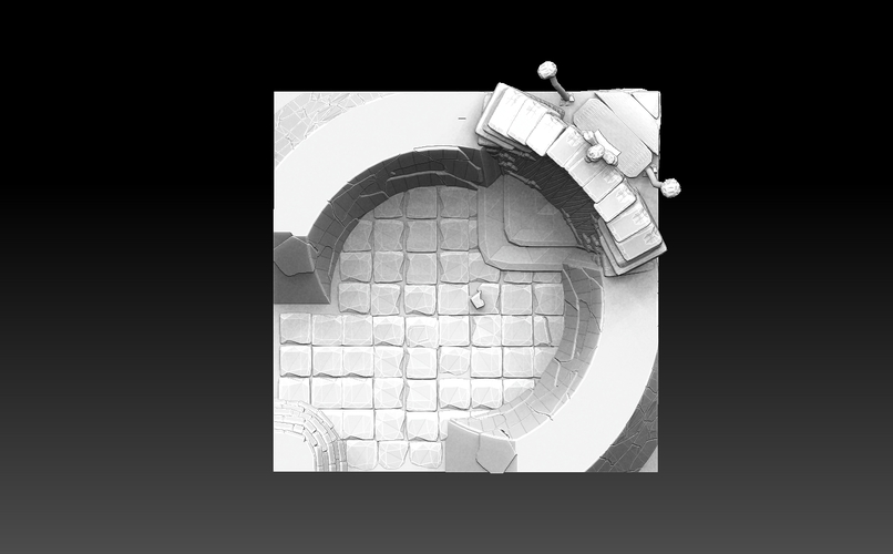 Drakborgen 3D Tiles Corner Tower Pack 3D Print 476334