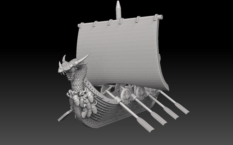 Naglfar Viking Longship 3D Print 476360