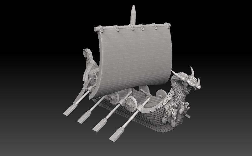 Naglfar Viking Longship 3D Print 476362