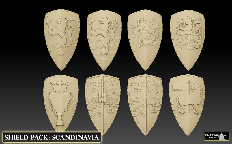 Shield Pack Scandinavia 3D Print 476428