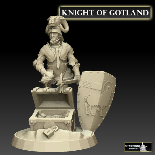 Knight of Gotland 3D Print 476485