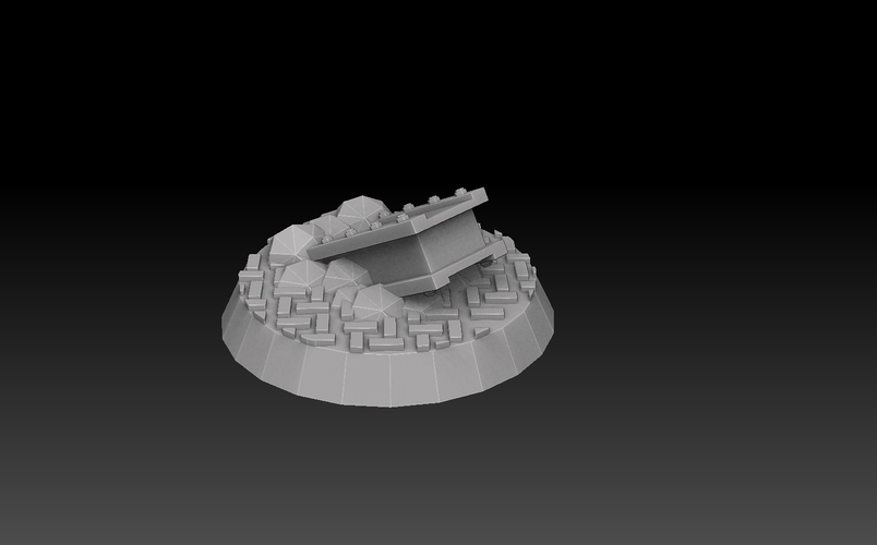 Round Base Megapack 3D Print 476498