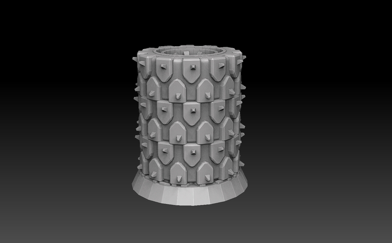 Round Base Megapack 3D Print 476502