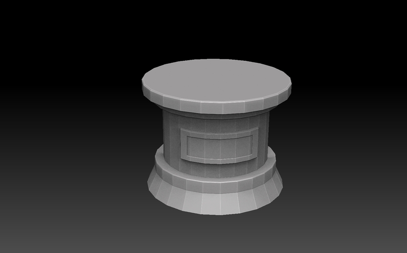 Round Base Megapack 3D Print 476506